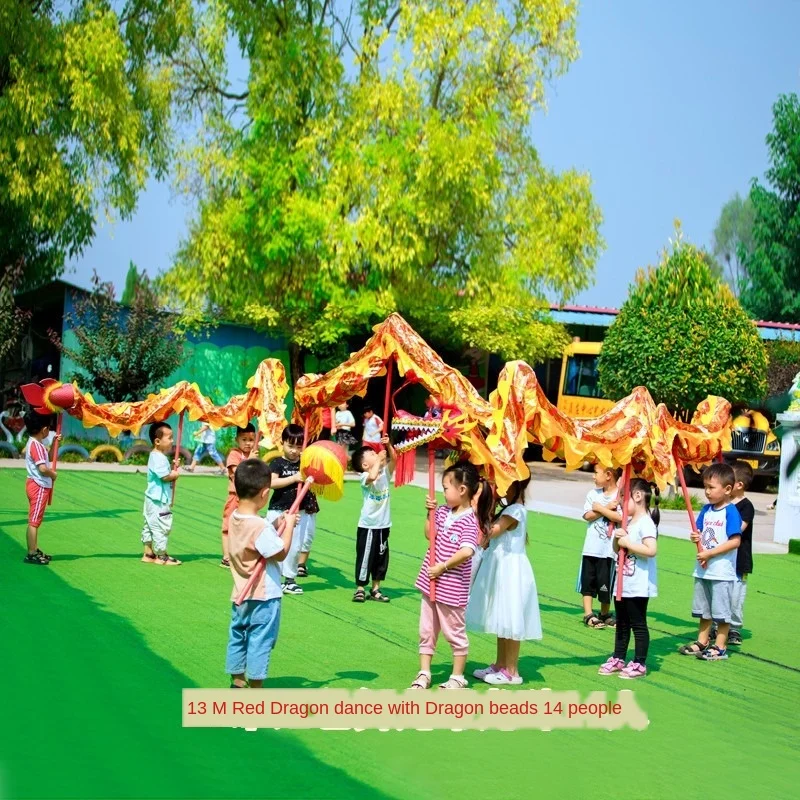 Accessoires de spectacle de danse de Dragon pour enfants, lumières de danse de Dragon pour enfants, robinet de danse de l'école primaire, Costume de mascotte