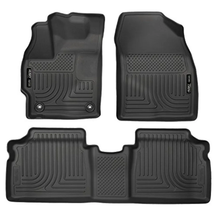 

Weatherbeater Floor Mats Fits 2015 Toyota Prius Front 2nd Row 3-pc Black - Durable Rubber Material with Enhanced Grip and Easy