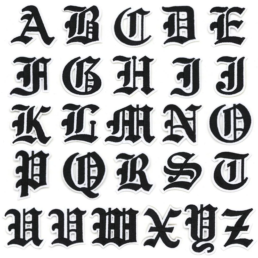 Distressed Appliance Letters: How I Used Blackletter Goth Patches