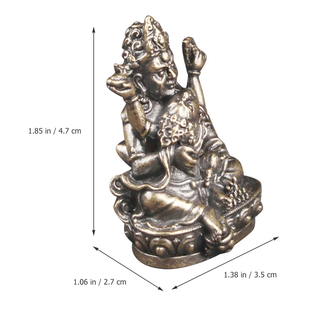 

Buddha Statue of Wealth Brass Vintage Sculpture Desktop Decoration Prosperity Home Office Craft Buddha Statue