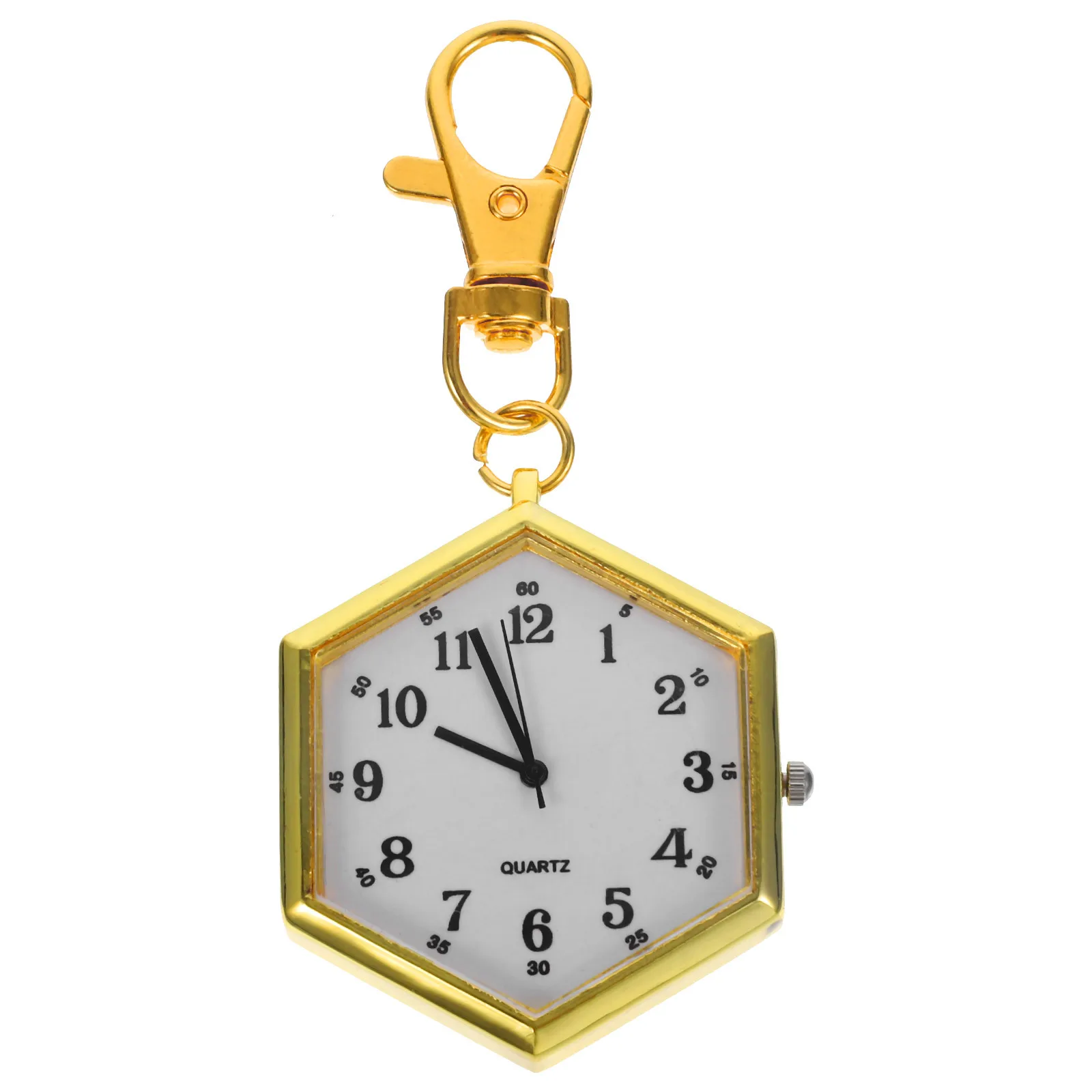 Reloj de cadena alta Reloj con colgante hexagonal creativo No es fácil de dañar Elegante regalo de cumpleaños para el día de la enfermera