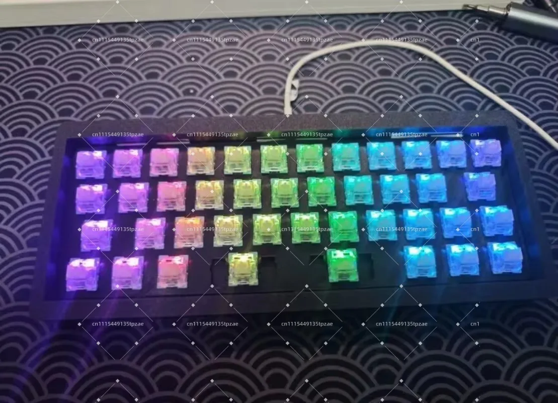 40% Plank Mini Keyboard Kit Wireless Tri Mode 42 Keys 3D VAIL Custom RGB Hot Swap Ergonomic Bluetooth PC Accessory