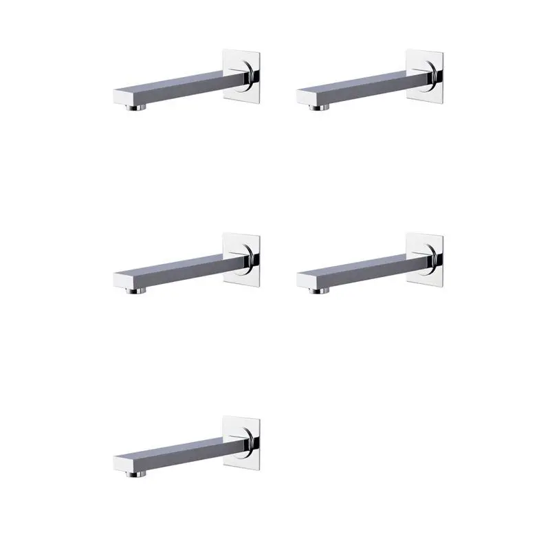 

5X Brass Wall Mounted Bathroom Tub Spout Square Tub Spout Faucet Spout-LICG