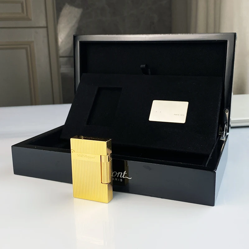 

Новая памятная серия, роскошная зажигалка с одним и двойным пламенем Ping Sound, бутановая зажигалка для курения сигарет с натуральной краской 16076.