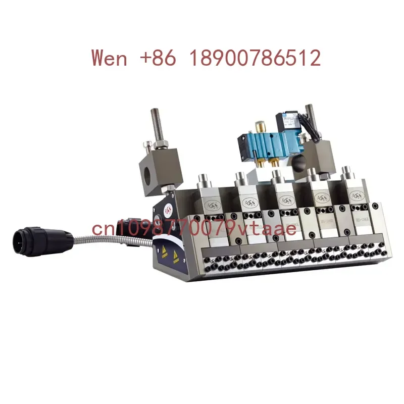 HWANGSUN Electric Hot Melt Automatic Scrape Nozzle Glue Gun for Sticker Gluing for Paper Plastic Wood Comes Bags Cases