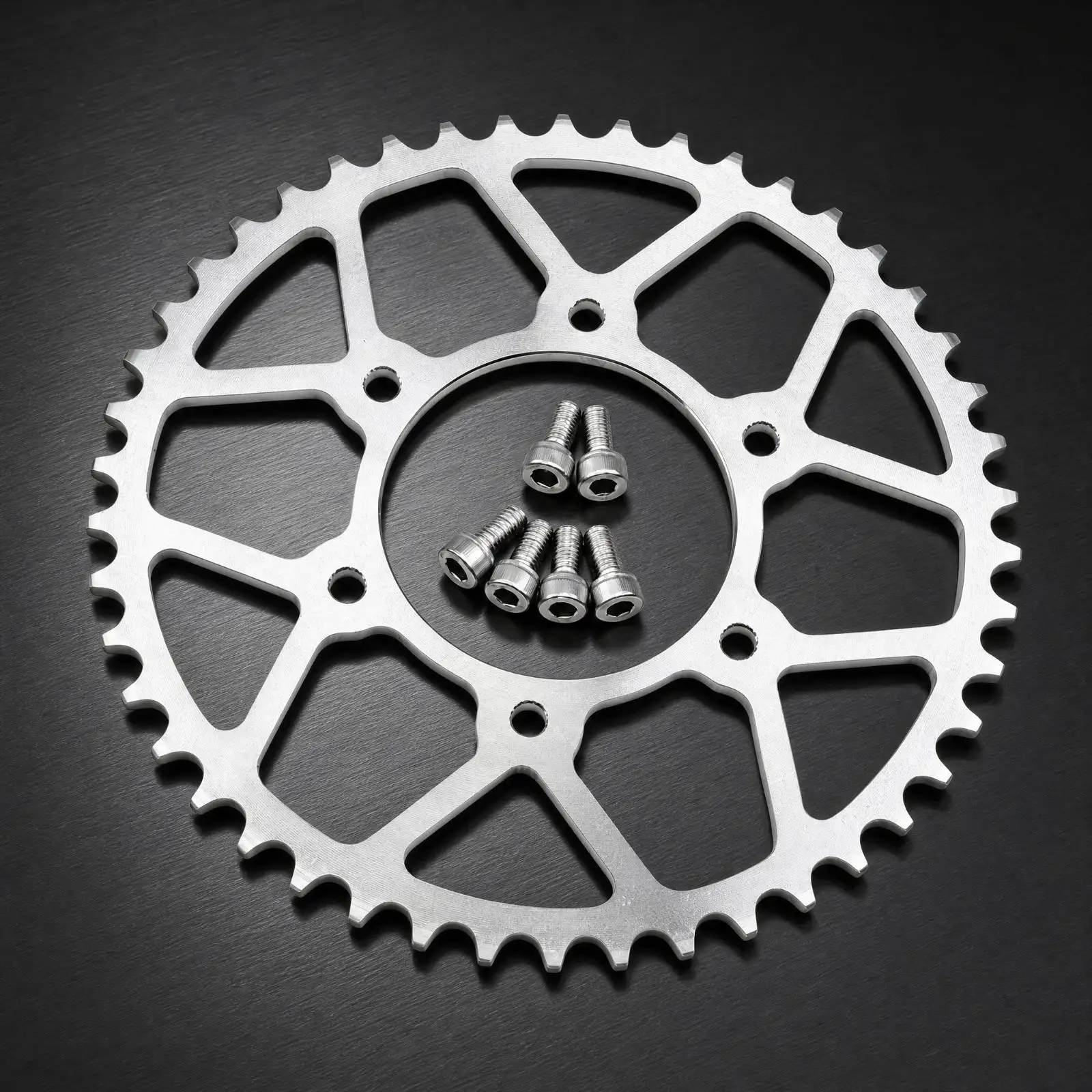 Lightweight Open Design Rear Sprocket for Extreme Bee Electric Motorcycle 46 Tooth Silver Drivetrain Gear