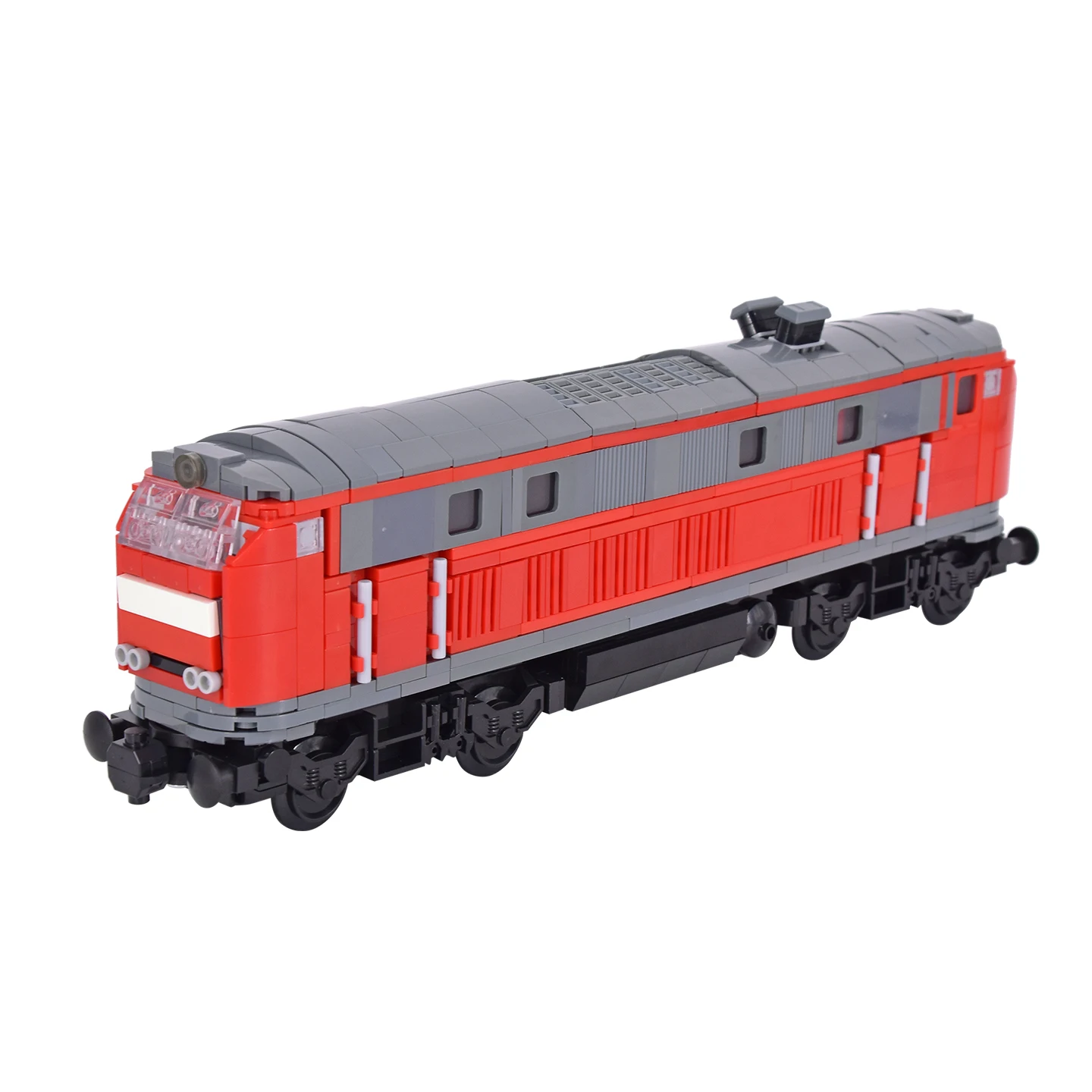 MOC City BR 218 DB Locomotiva Building Blocks Set Modello di treno realistico Giocattolo da costruzione per gli appassionati di treni Giocattolo tecnico fai-da-te