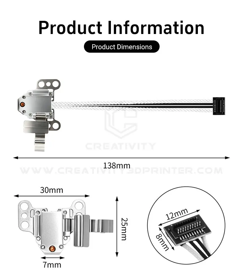 AD5X Hotend-Heizbaugruppe für Flashforge AD5X Heizkomponenten-Set mit Heizpatrone, Thermistor, AD5X Düse und Hotend-Teilen – Detail 9