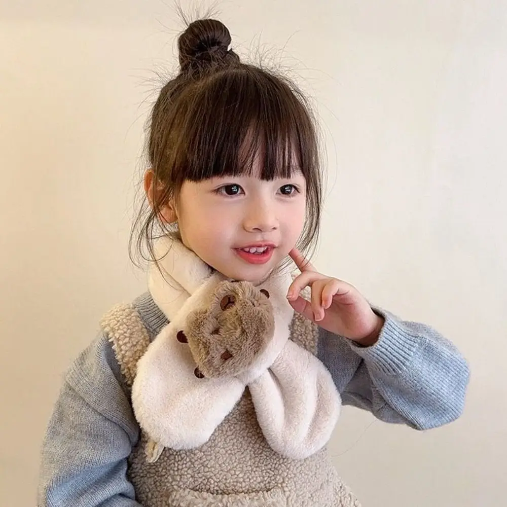 All-match Plush Kapybara Cachecol Engrossado Quente Caroon Lenços Lenços Envoltórios Outono e Inverno