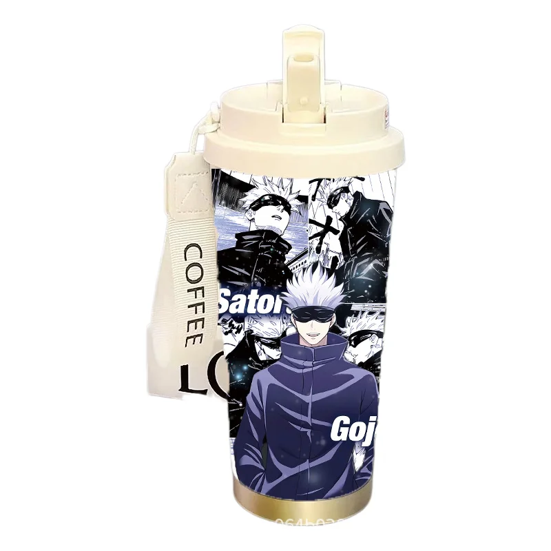 

Anime Jujutsu Battle Cartoon Straw Stainless Steel 316 Insulated Cup New Student Portable Large-Capacity Car Cup