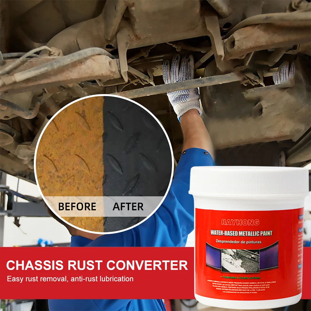 100ml Car Anti-Rust Chassis Rust Converter Long Lasting Water-Based Primer Metal Surface Rust Remover Weather-Proof Deruster