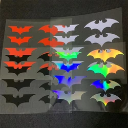 8pcs/set Bat Car Stickers Bat Badge Tail Label Styling Label Side Decoration Modification Cover Scratches Waterproof Bat Decals