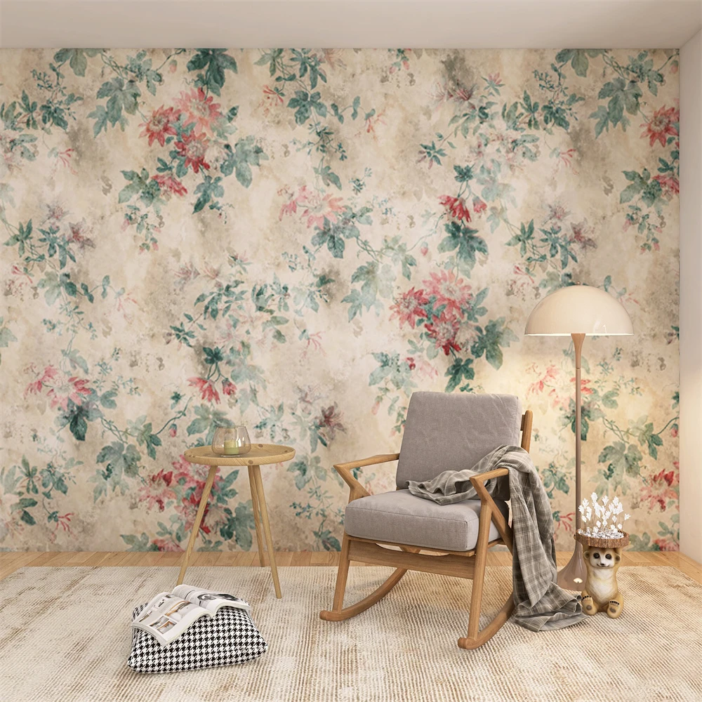 

Французские ретро-обои на заказ, обои для фоновой стены за телевизором, декоративное полотно для стен в гостиной, настенное панно для спальни