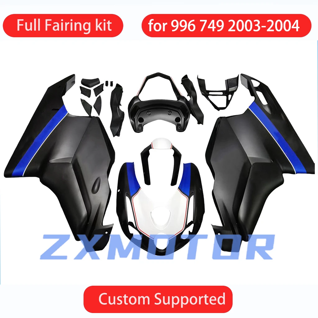 For DUCATI 749 2003 2004 Injection Fairing Kit 999 03 04 Motorcycle Prime Customizable Bodywork Fairings