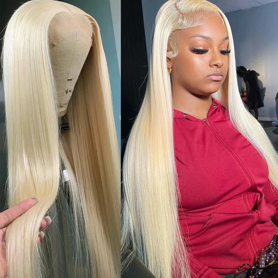 

613 Bone Straight Lace Front Wigs Colored Honey Lace Frontal Wigs Human Hair 13x4 13x6 HD Transparent Lace Front Wigs For Women