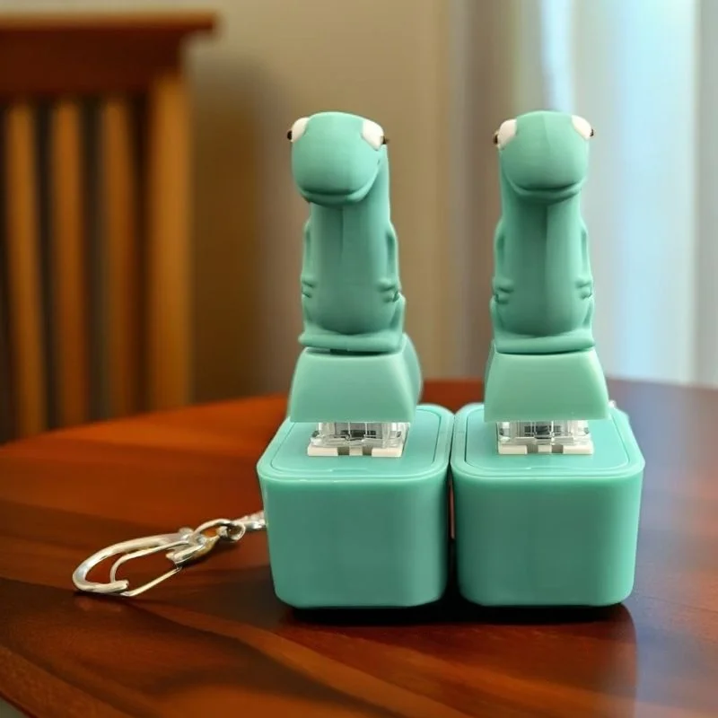 الإبداعية مجردة الضغط الصحافة الصوت مضيئة قابلة للشحن الكرتون سحلية المفاتيح الصحافة الصوت قلادة الزخرفية #4