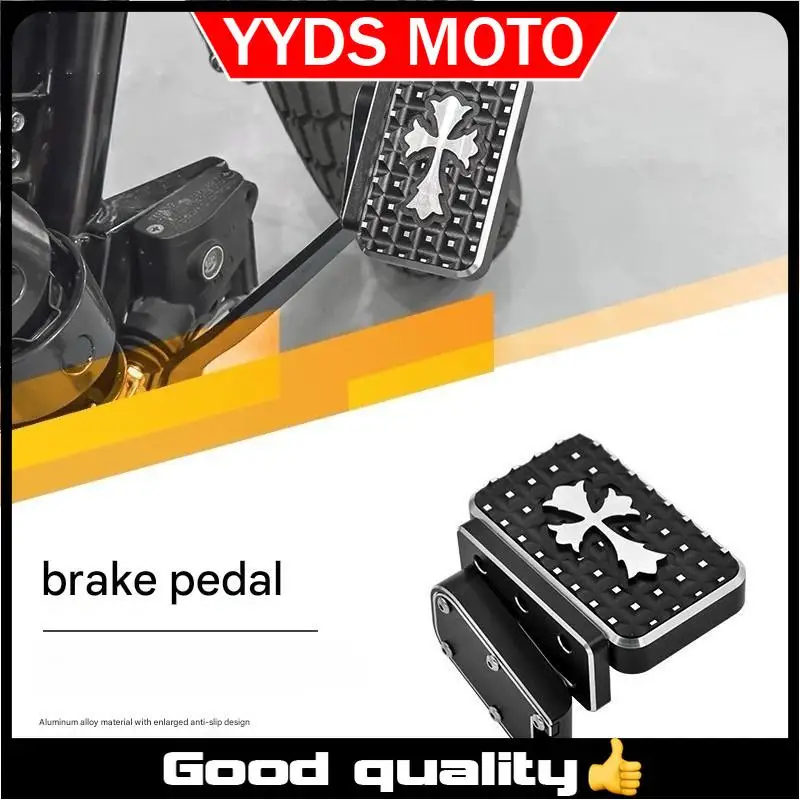 

【Good quality】For BENDA Napoleon bob 250, front and rear enlarged foot brakes, widened and anti-slip foot pedals.
