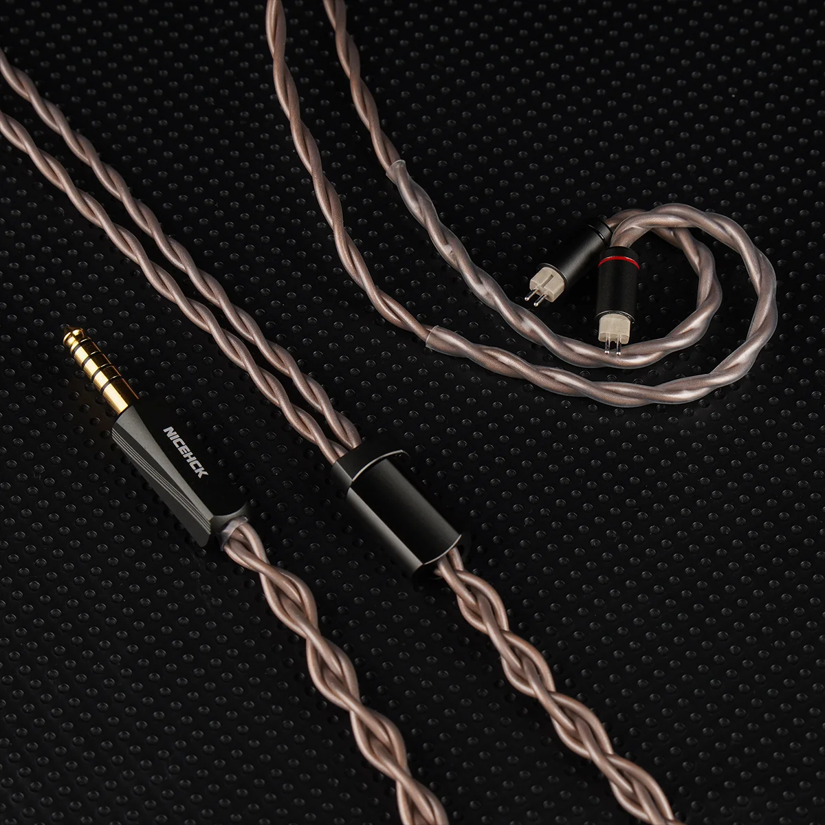 NICEHCK UpLaura Cable de actualización de auriculares 17AWG oxígeno desconecta cobre plateado 0,78mm 2 pines enchufe OFC para NX8 Que Explorer