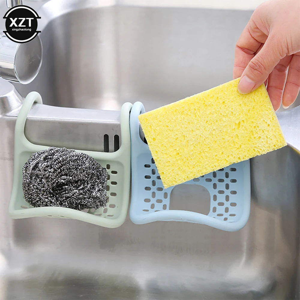 Foldable Sink Shelf Soap Sponge Drain Rack TPR Bathroom Holder Kitchen Storage Kitchen Organizer Sink Kitchen Accessories Wash