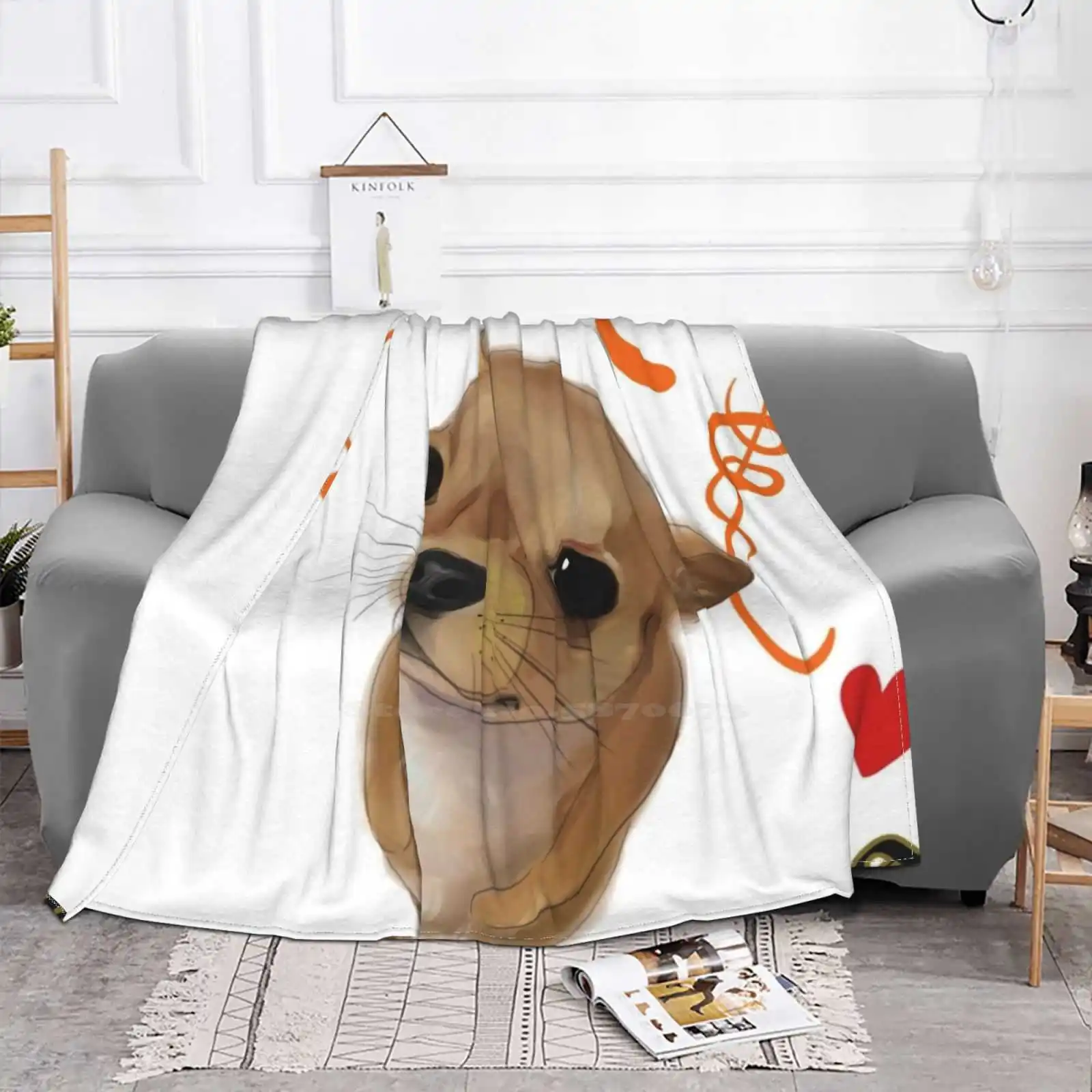 I Love My Chihuahua Dog Pets Design Furbaby Puppies Pup Doggies Fashion Soft Warm Flannel Blanket Chihuahua Rescue Chihuahua