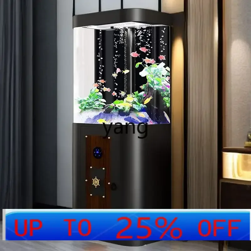 

LHH intelligent floor-to-ceiling small and medium-sized water-free acrylic integrated household living room entrance aquarium
