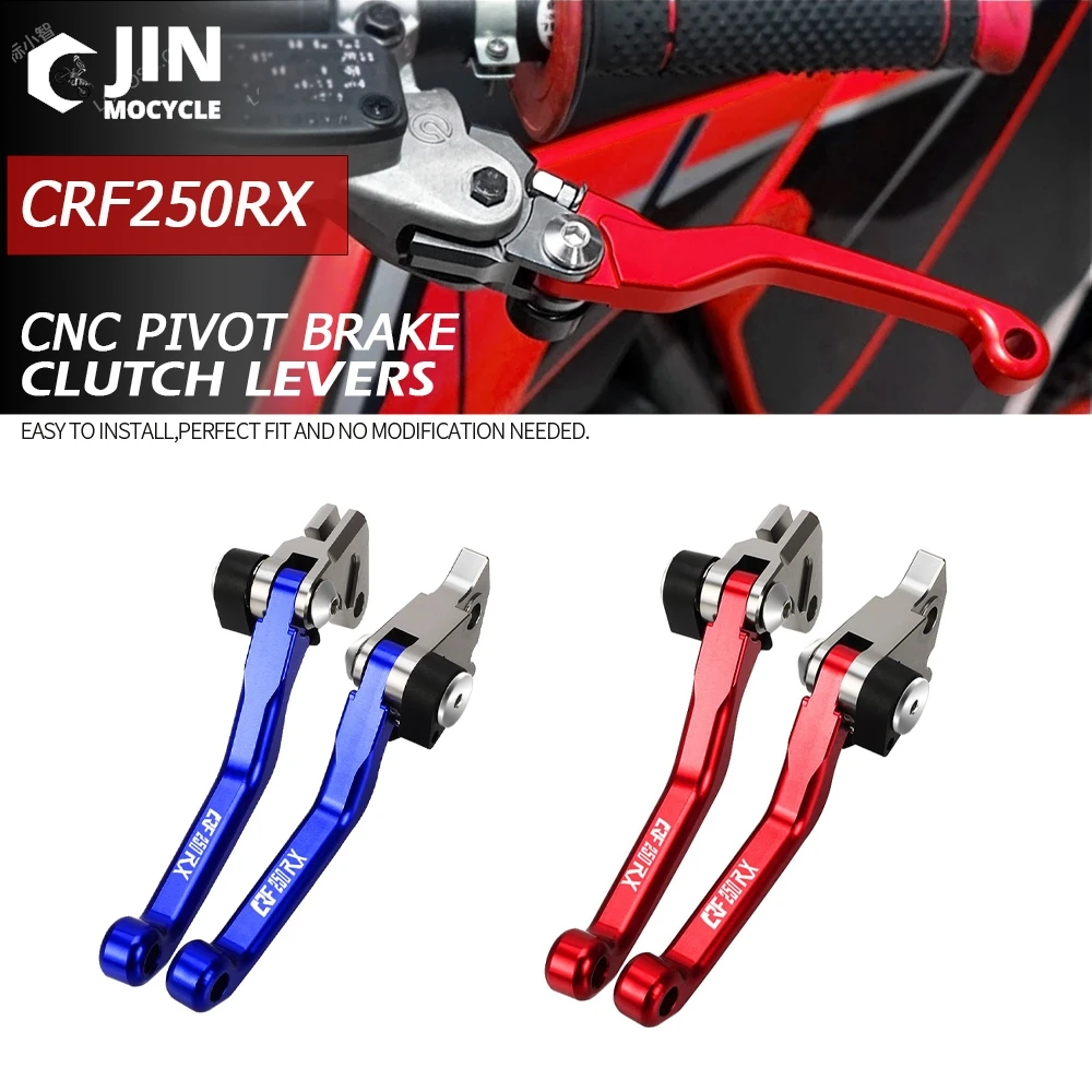 

Motorcycle CNC Dirt Bike Pivot Foldable Brake Clutch Levers Handlebar Handle Grip For Honda CRF250RX 2019- 2023 CRF 250 RX 250RX