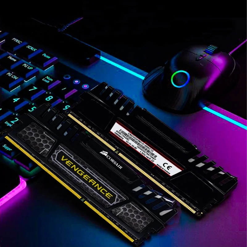 CORSAIR-RAM Vengeance LPX DDR3 pour ordinateur de bureau, 2 pièces, 8 Go, 2400NHz, 2133MHz, 1866MHz, 1600MHz, 1333MHz, DIMM, 1.5V