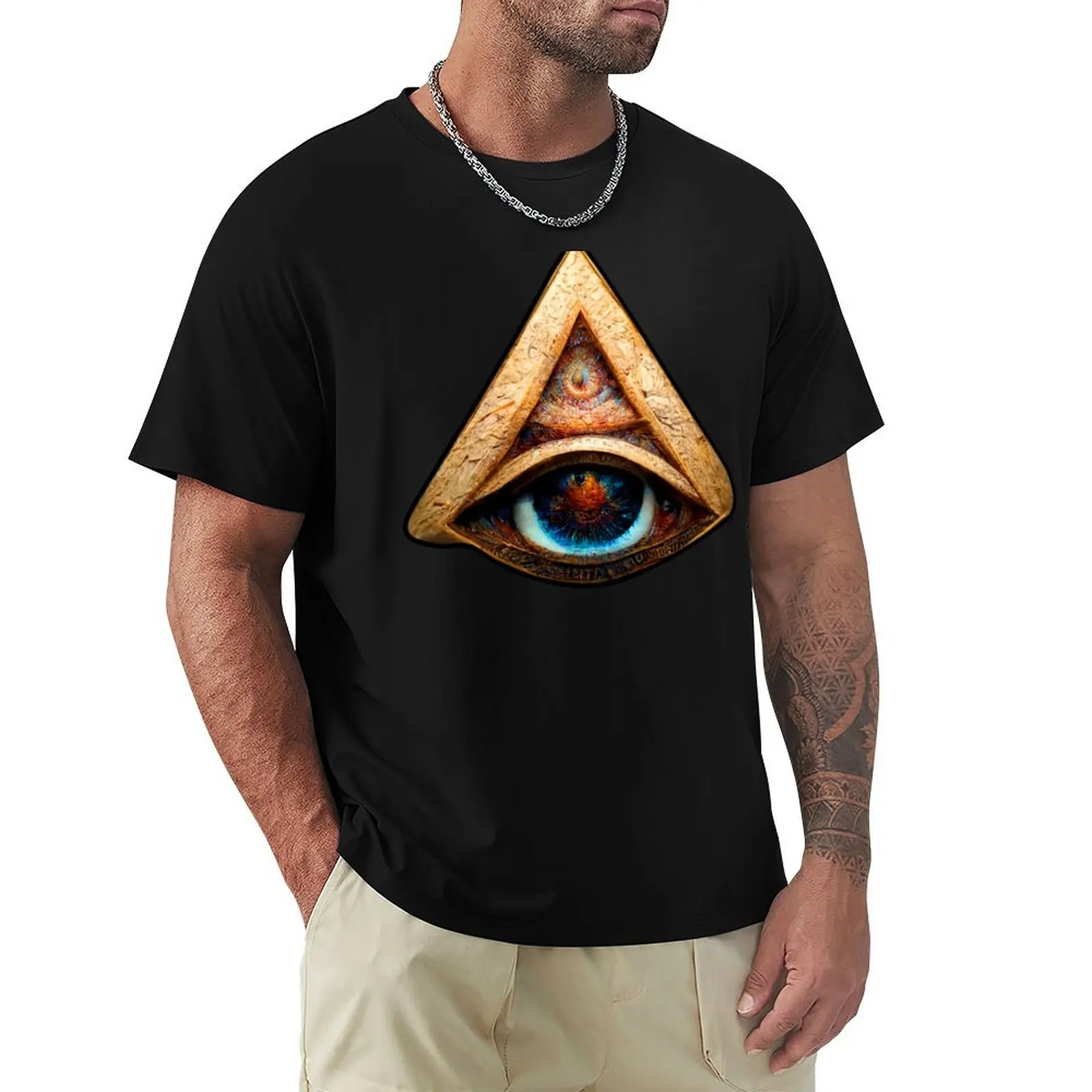 The allseing eye 3 T-Shirt anime t shirts for man T-Shirt