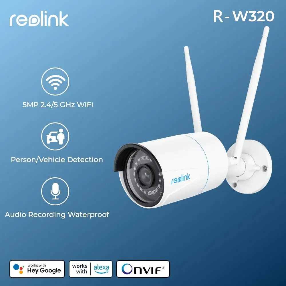 

Reolink 5MP Human/Car Detection WiFi Camera 2.4G/5Ghz Onvif IP66 Security IP Cam Smart Home Surveillance Cameras