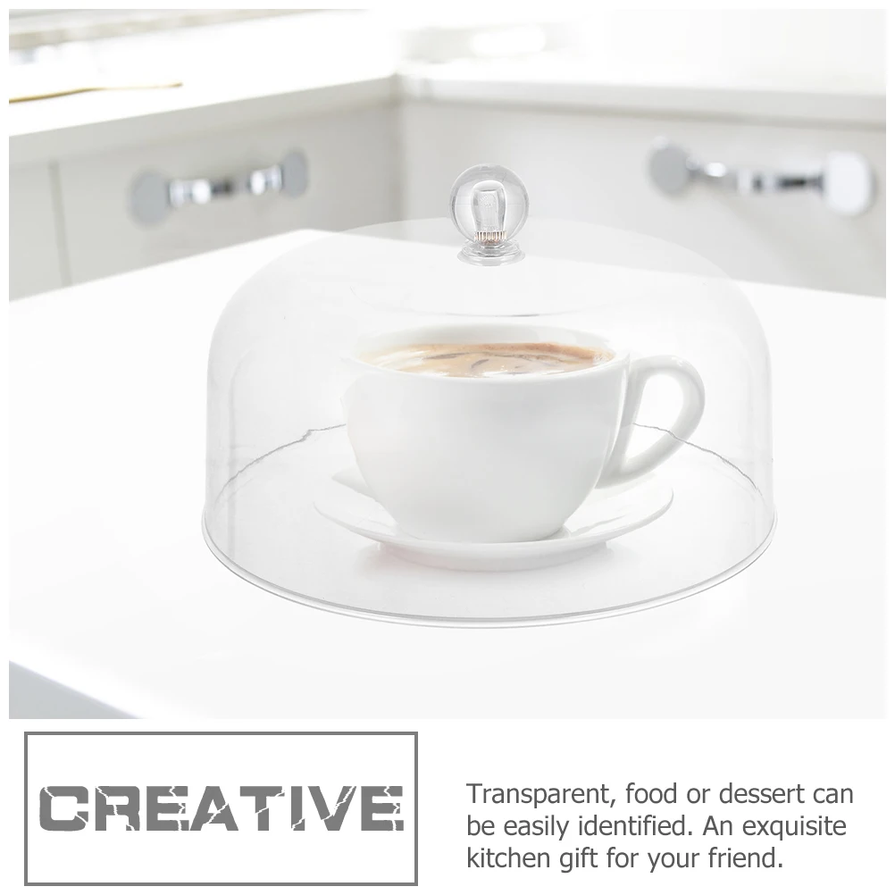 

2Pcs Cake Acrylic Dust Proof Wear Resistant Cake Lid Lid Lightweight Portable Kitchen Accessories Dessert Dome Food Protector