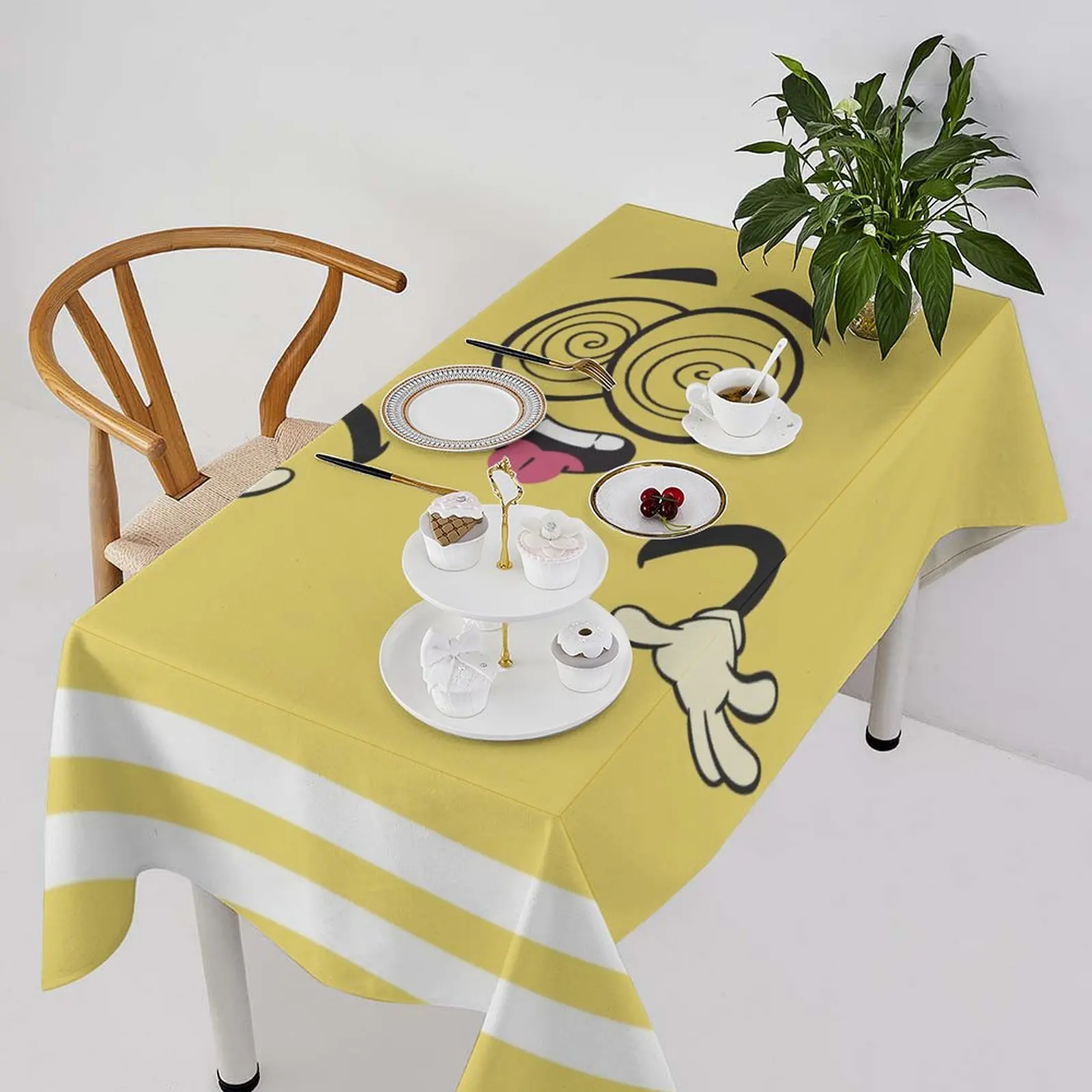 

Waterproof Durable Fun Goofy Cartoon Tablecloth Multi-size Cover for Dining Table/Coffee Table/Picnic/Party/Home Decor