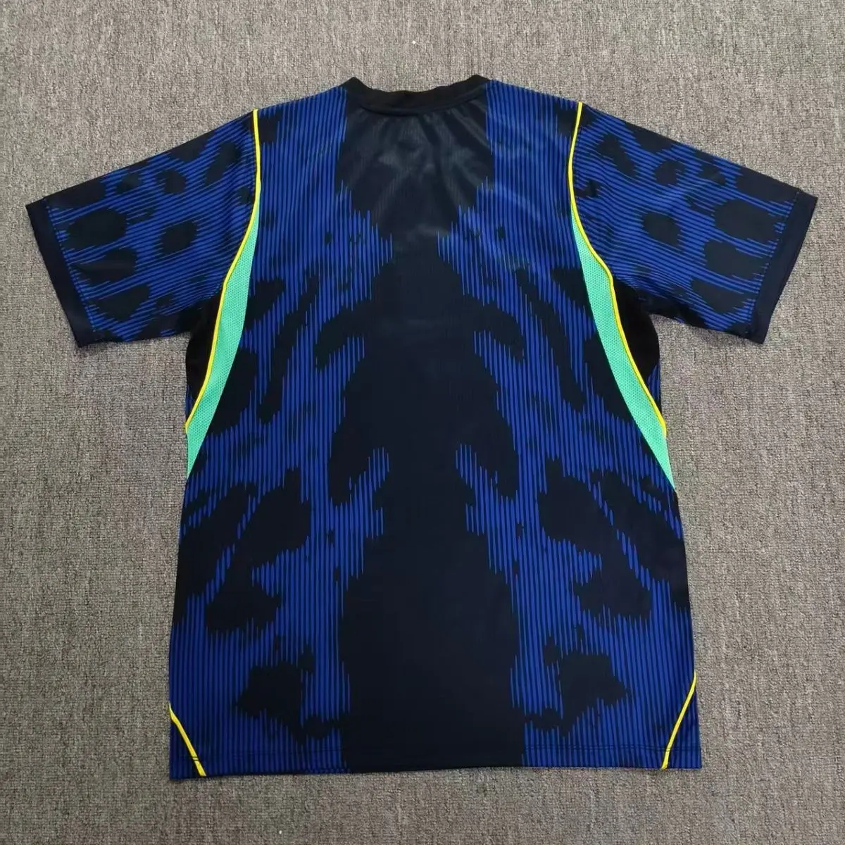 Polyester Short Sleeve Tee Green Yellow Tone Custom Print Soccer Fan Breathable Casual Street Top Unisex Match Viewing DailyWear