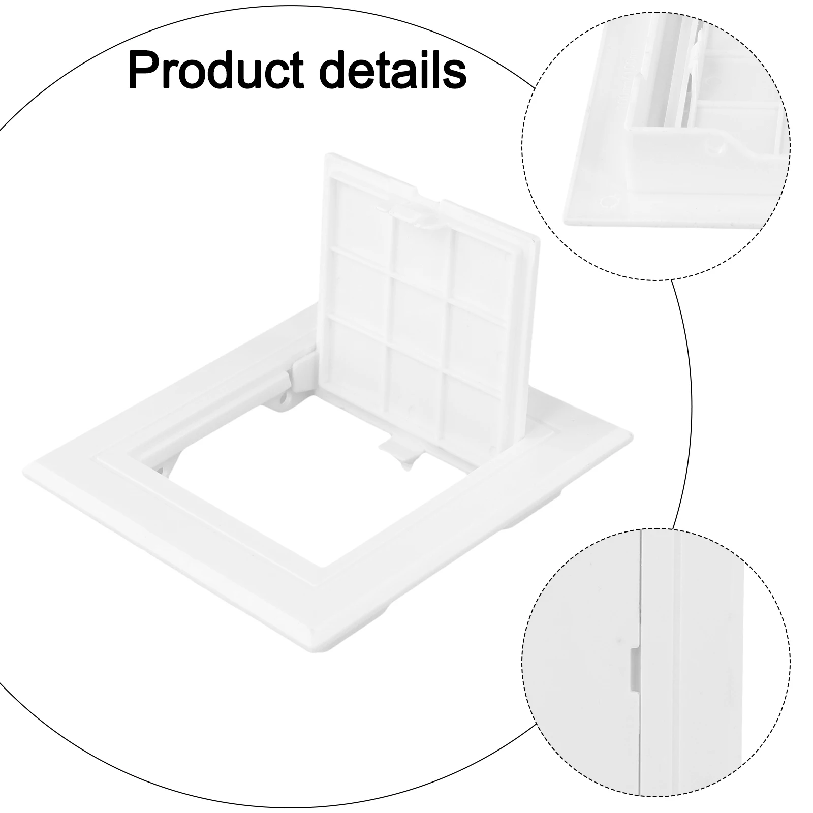 

Repair Door Cover Access Panel For Home Renovations ABS Material Functional Access For Electrical Systems 100*100mm