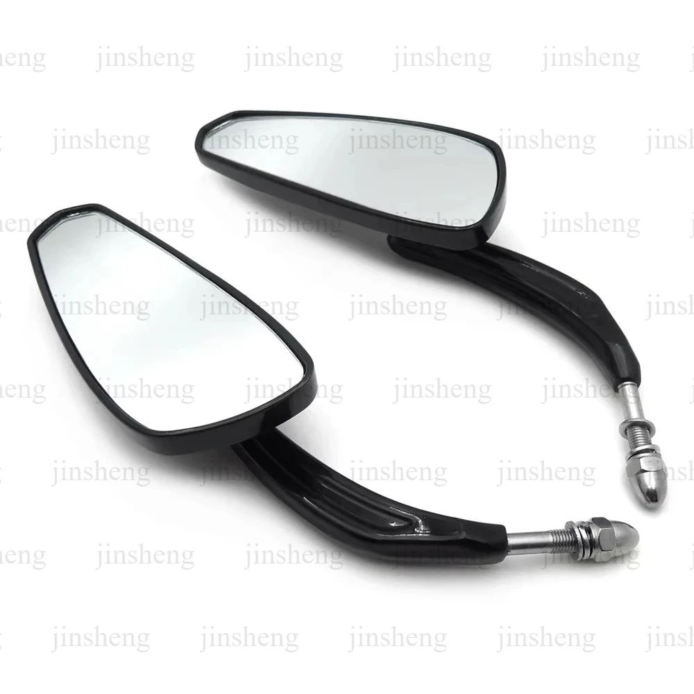 Motorcycle Mirror, Matte Black & Glossy Black, for 1982-Later Harley-Davidson Softail/Sportster Road King FLSTN FLSTFB