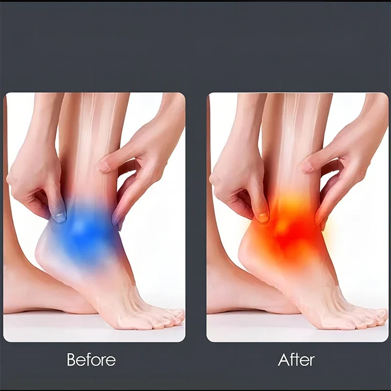 Cinturino di protezione della caviglia per il calore autunnale e invernale Cinturino riscaldante regolabile nero Leggero e portatile