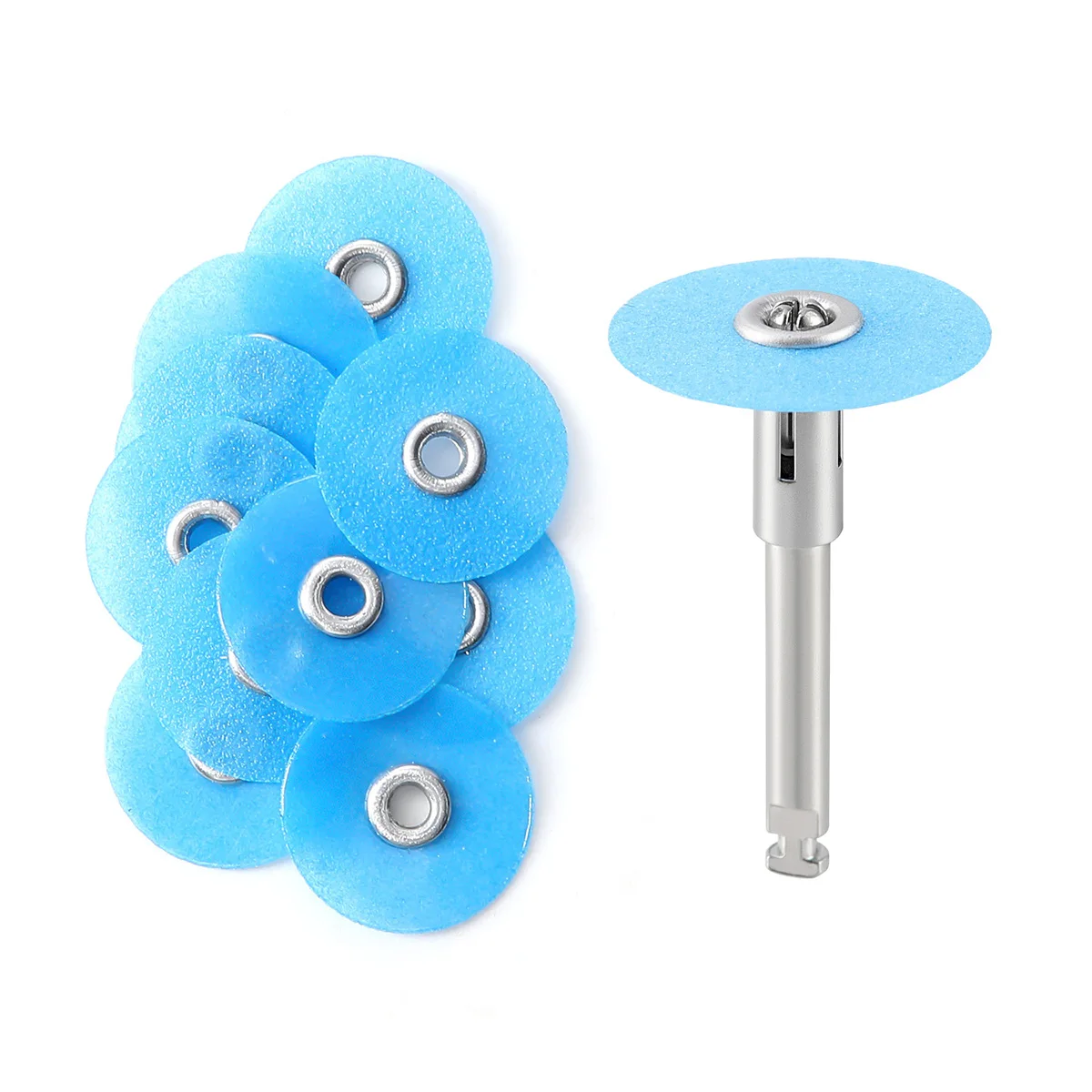 Azdent Dental Polishing Discs 40Pcs Discs +1Mandrel Teeth Polishing Kit For Finishing And Polishing Dental Material