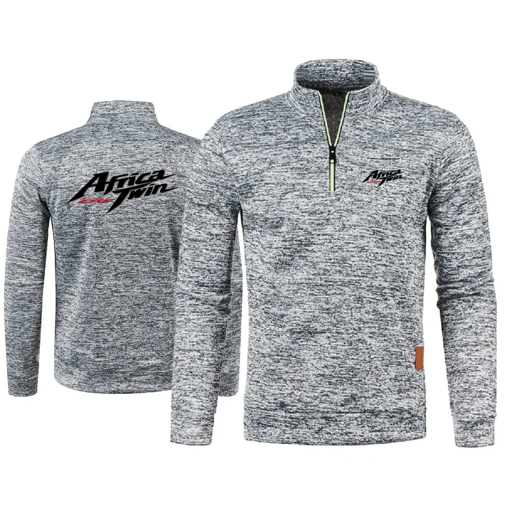 Jersey de lana con media cremallera para hombre, Sudadera con capucha para hombre, sudadera de motociclismo Africa Twin Crf, S-5XL