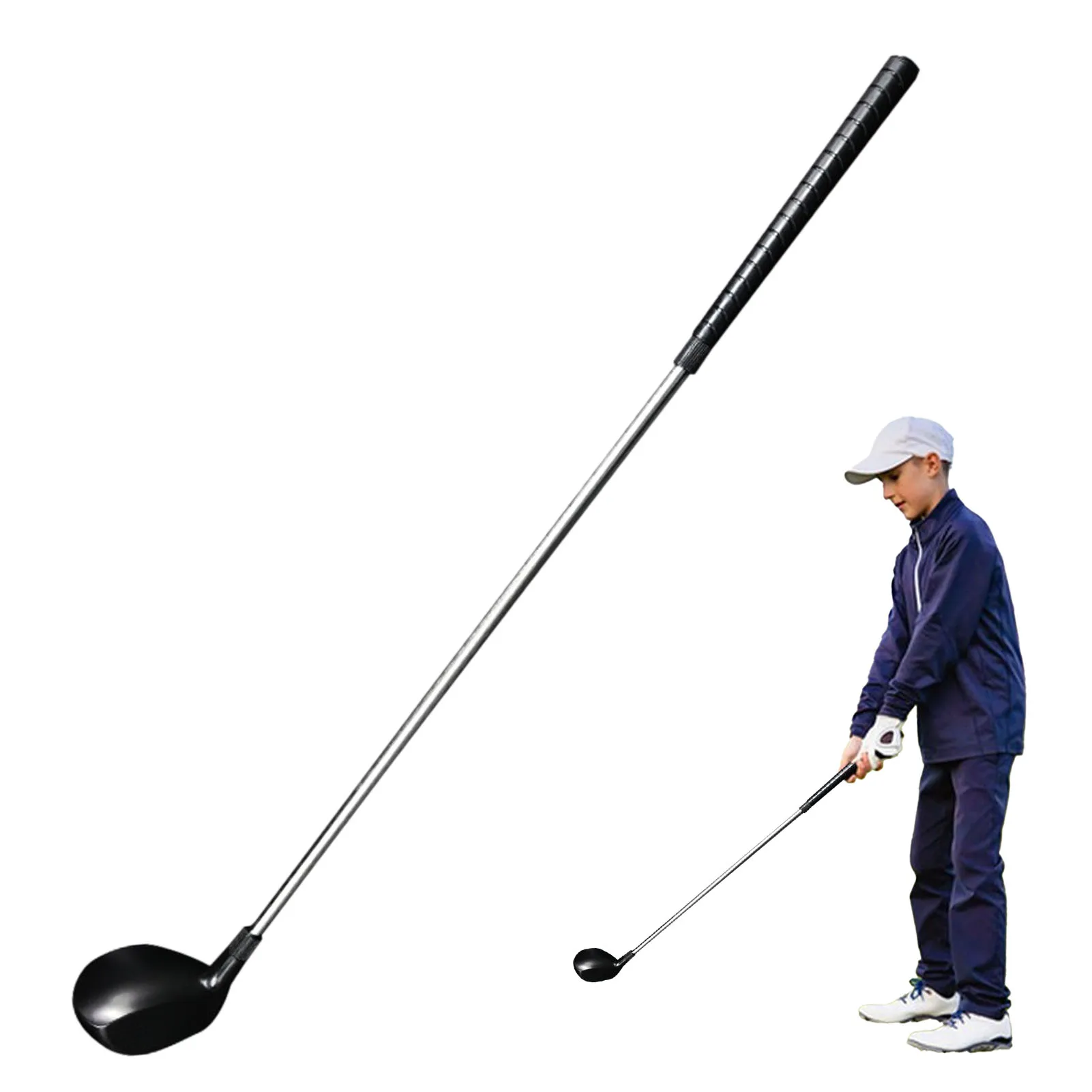 

23.6in Stainless Steel Lightweight Kids Golf Putters, PP Head Multifunctional Golf Playing Supplies for Boys Girls Kids