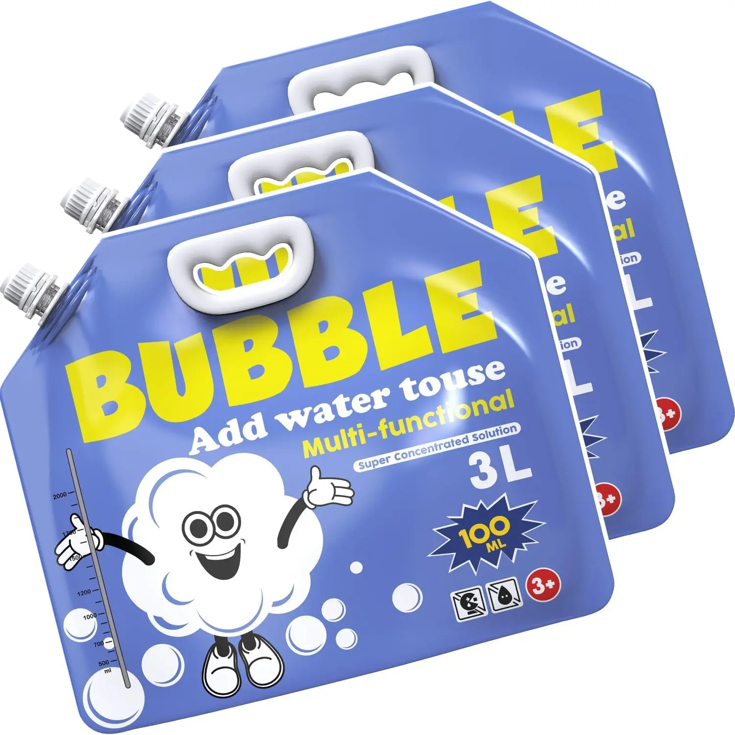 Solución de burbujas concentrada, recambios de burbujas de 304 oz, solución de burbujas concentrada para máquinas de burbujas, varitas gigantes y sopladores