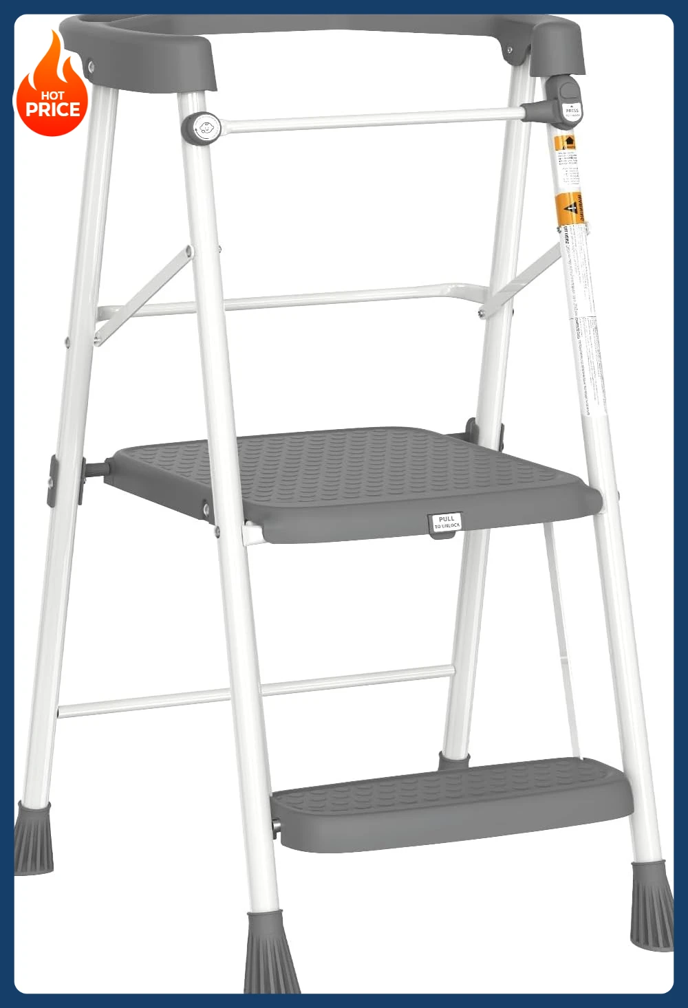 [Limited Stock!]Kids 2 Steps Step Stool, Toddler Tower for Kitchen Counter Learning, Toddler Kitchen Stool Helper with Anti-Drop