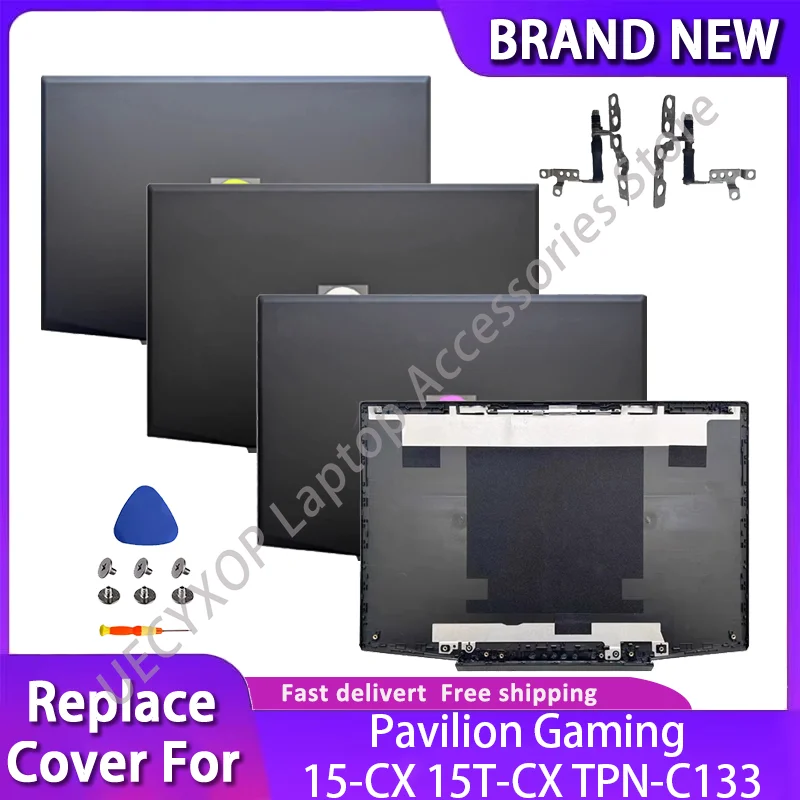 

Top Case Back Cover Bezel Hinges for Pavilion Gaming 15-CX 15T-CX TPN-C133 L20313-001 Green Silver Purple