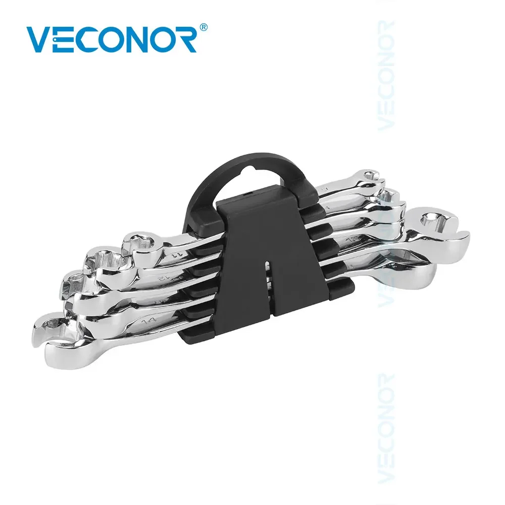 

5Pcs Oil Pipe Flare Nut Wrench Tools Set of Keys Mirror Polished Tubing Spanner Tool Pipe Wrench