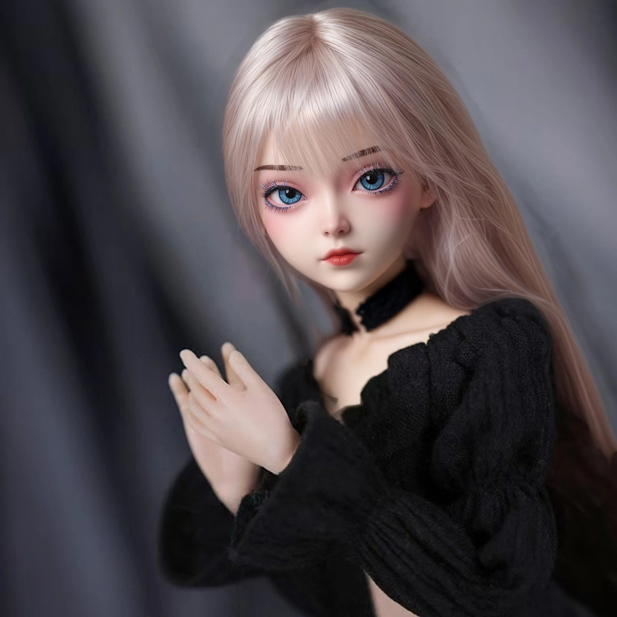 アニメコスプレ 62cm TPE製 小型リアルシリコンミニドール ソフトアニメアクションフィギュアドール ソフトリアルスキンタッチフィーリング