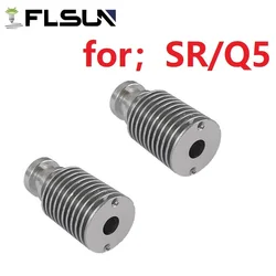 2PCS Original FLSUN Heatsink Super Racer 3d Printer Accessories For SR Q5 V6 Heat Dissipation Tube Suit Parts