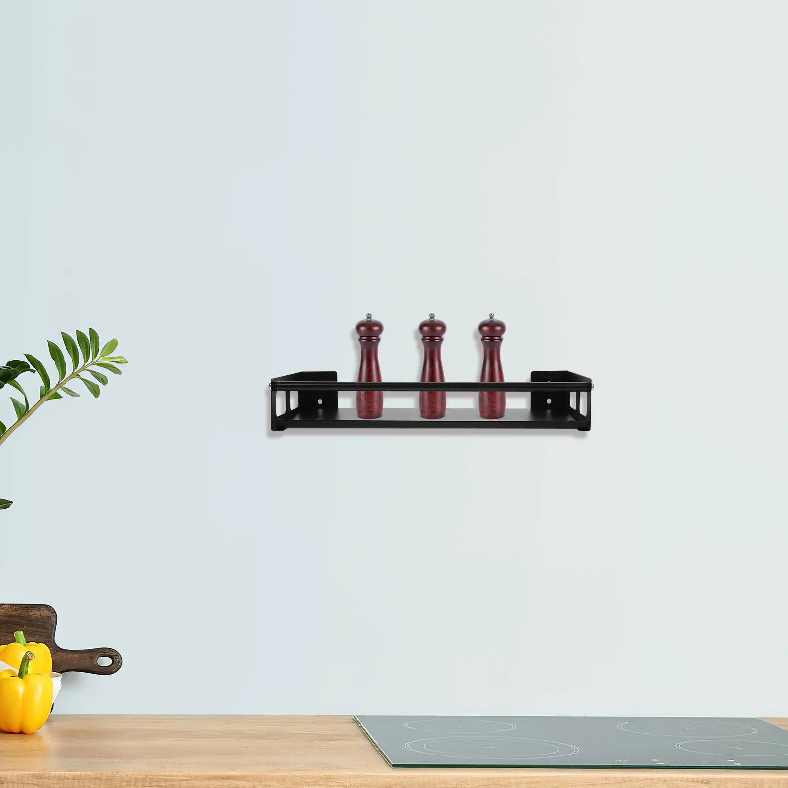 

Stainless Steel Kitchen Spice Rack Organizer Wall Mounted Storage Shelf Bathroom Toiletries Holder Storage Rack