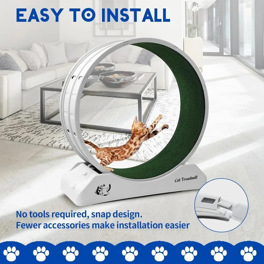 Cat Treadmill Wheel Exercise Interesting Products Cat Running Wheel With Carpeted Runway Cats Toys Pet