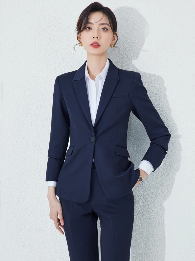 Olive Green Suit Jacket Women's High-End OL Commute National Exam Interview Formal Professional Workwear Career Outfit