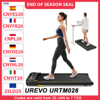 UREVO Spacewalk E4 URTM026 Treadmill, 1-6KM/h Speed, 120kg Max Load, 102*38cm Walking Area, Double Shock Absorption, LED Display