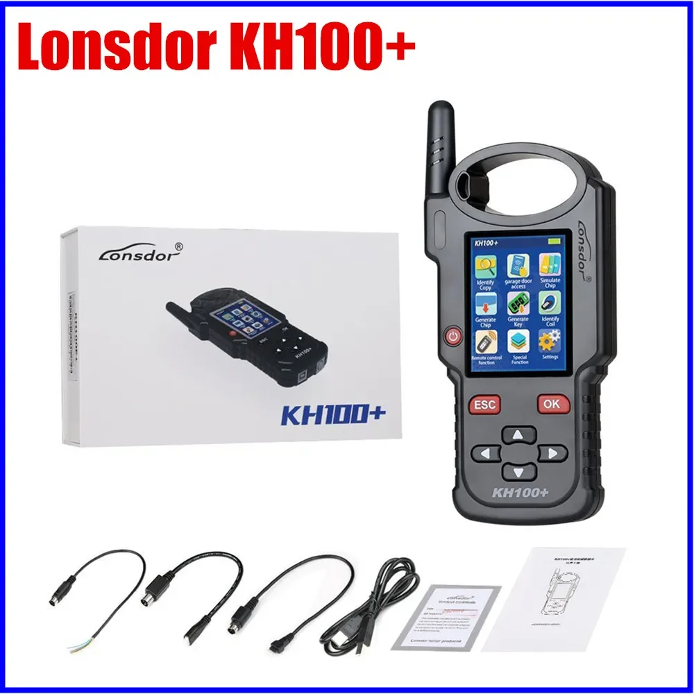 Lonsdor KH100+ Hand-Held Remote Key Programmer without Remote Key Package Update Version of KH100
