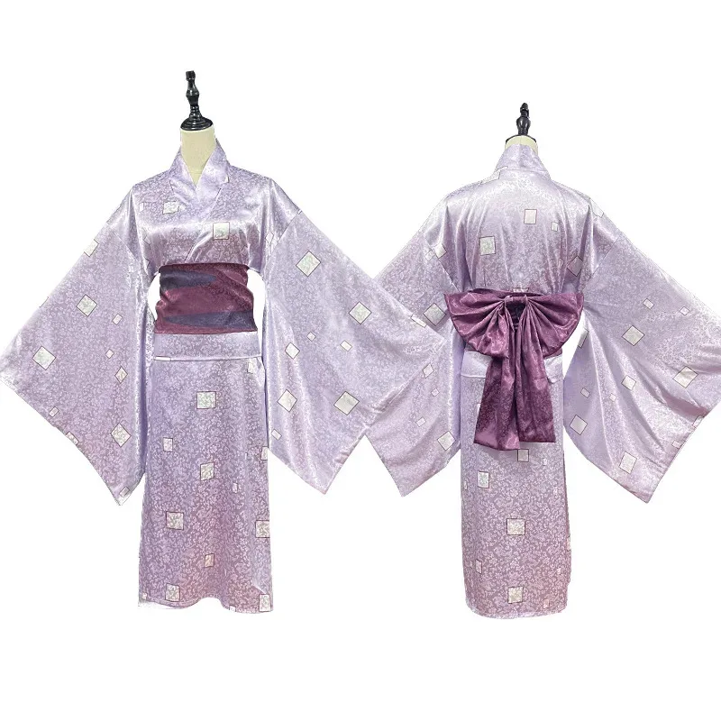 

2025 New Demon Slayer Cosplay Costume Kimetsu no Yaiba: Yuukaku-hen Plum Childhood Kimono Outfit Daki Wig or Wafuku J☆★ee☆★